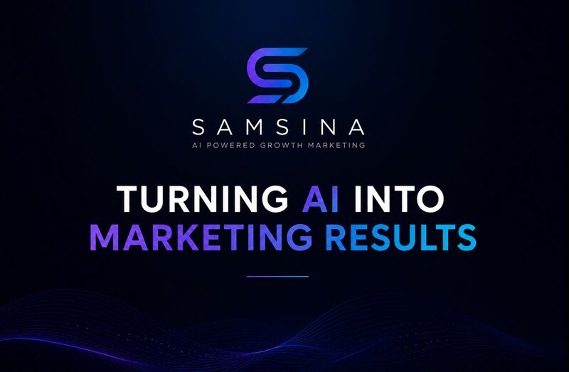 Samsina LinkedIn visual: Turning AI into marketing results